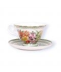 Tea Cup + Saucer | Botanical Blooms